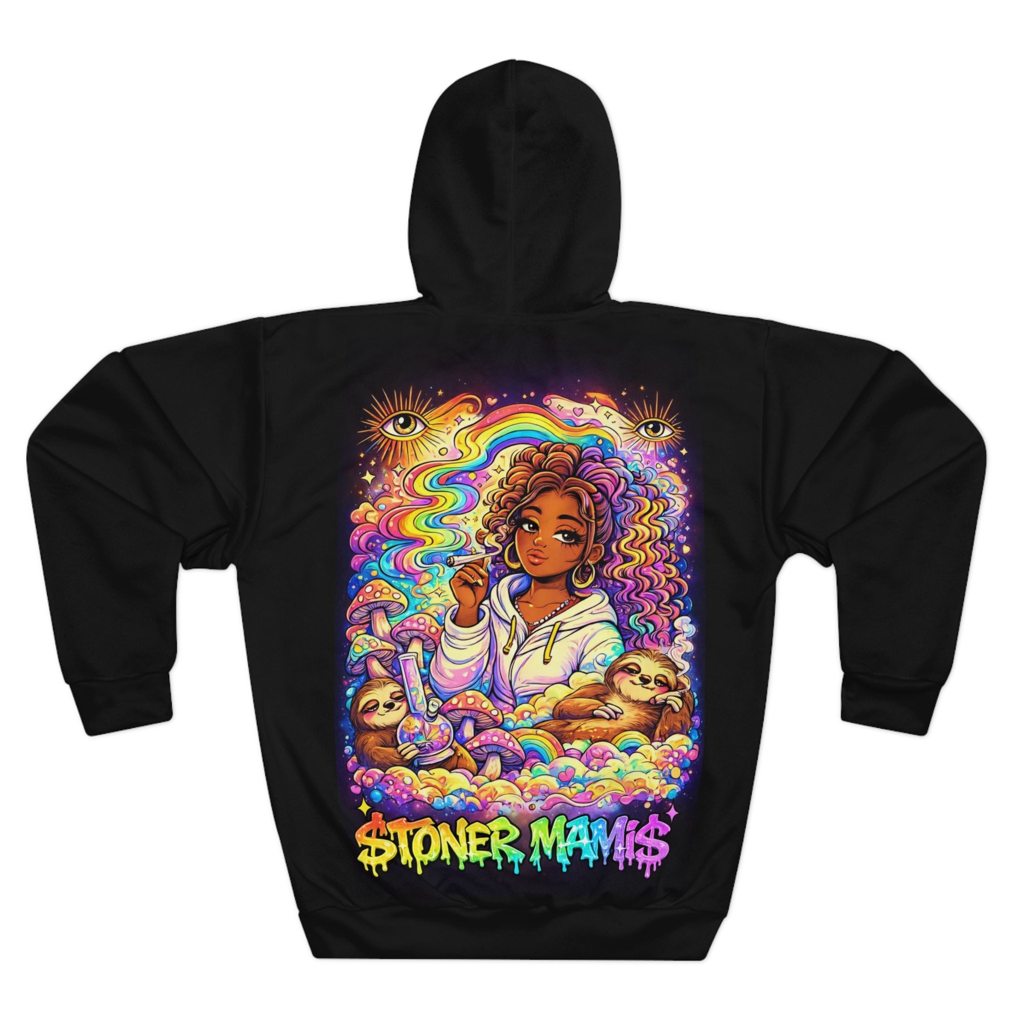 Stoner Mamis™ Trippy Vibes Hoodie – Cozy, Statement Streetwear