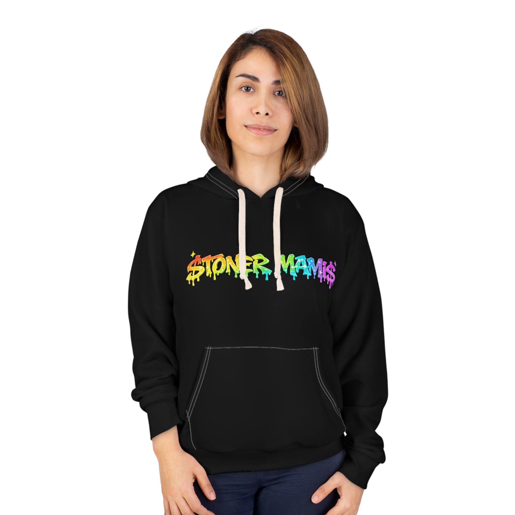 Stoner Mamis™ Trippy Vibes Hoodie – Cozy, Statement Streetwear